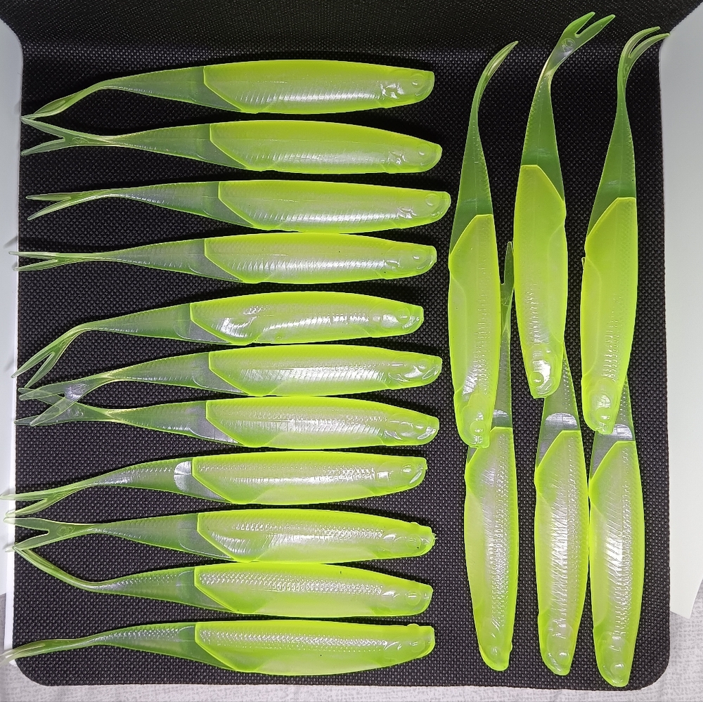(36)6th Sense Shindo 6.0" Exclusive Color Toxic Fishing Plastics New